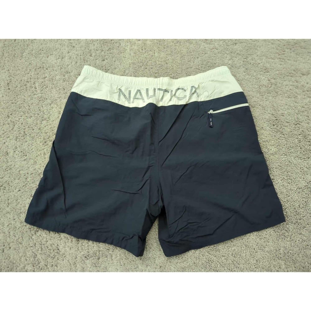 Nautica Swim Shorts Mens XL Two Tone Inseam: 7.5" Mesh Lined